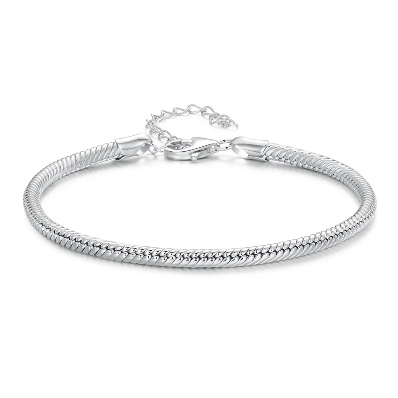 (bilde for) Pandora Style Snake Chain Armbånd - SCB252 - Vis 3