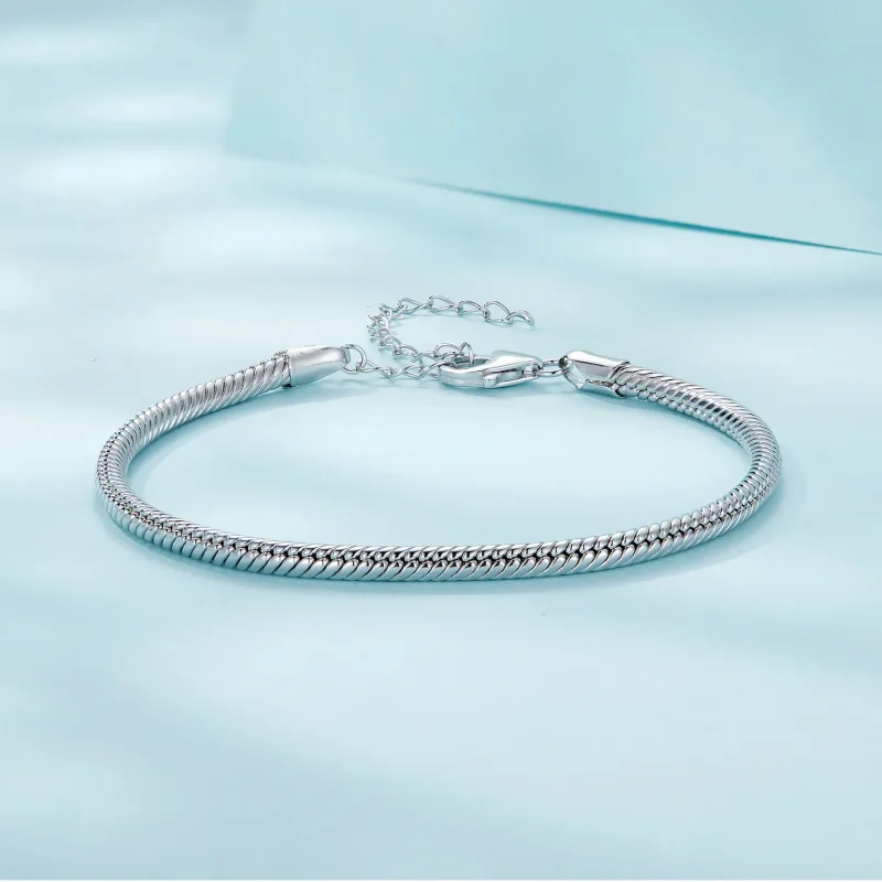 (bilde for) Pandora Style Snake Chain Armbånd - SCB252 - Vis 4