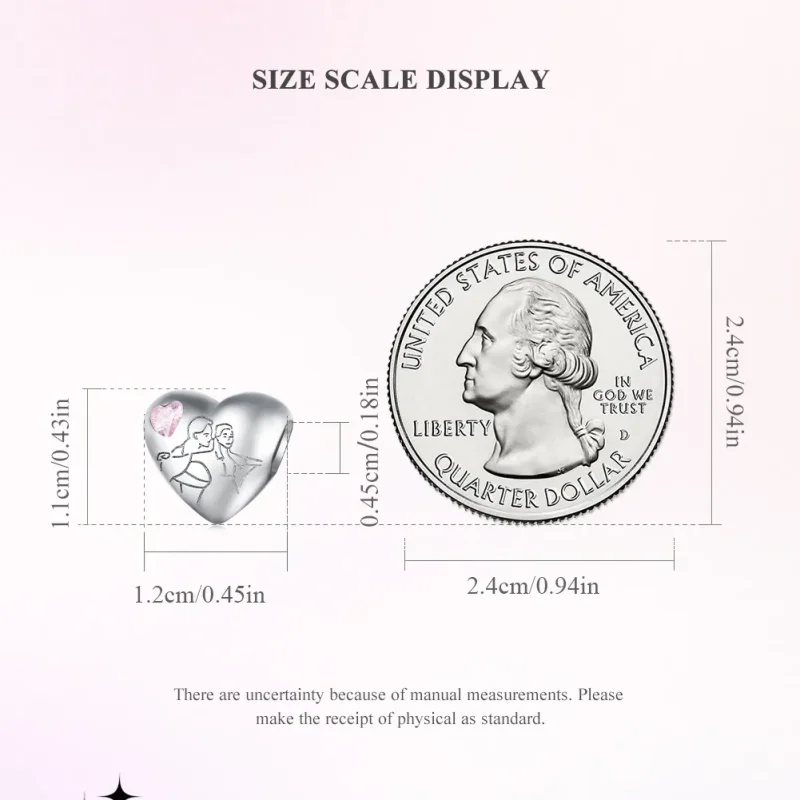 (bilde for) Pandora Style Soulmate Charm - BSC772 - Vis 6