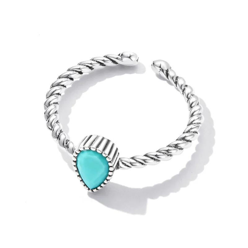 (bilde for) Pandora Style Teardrop Ring - BSR247 - Vis 6