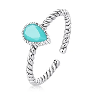 (bilde for) Pandora Style Teardrop Ring - BSR247