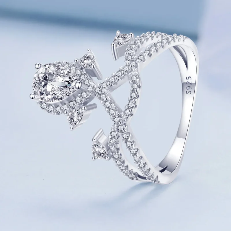(bilde for) Pandora Style Tiara Ring - BSR368 - Vis 2