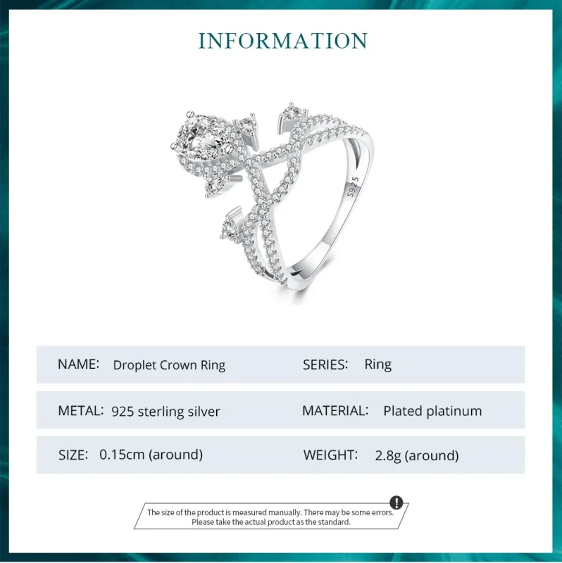 (bilde for) Pandora Style Tiara Ring - BSR368 - Vis 6