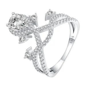 (bilde for) Pandora Style Tiara Ring - BSR368