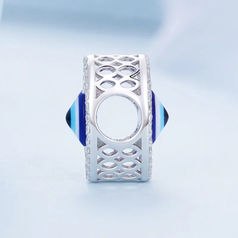 (bilde for) Pandora Style Turkish Eye Charm - BSC729 - Vis 3