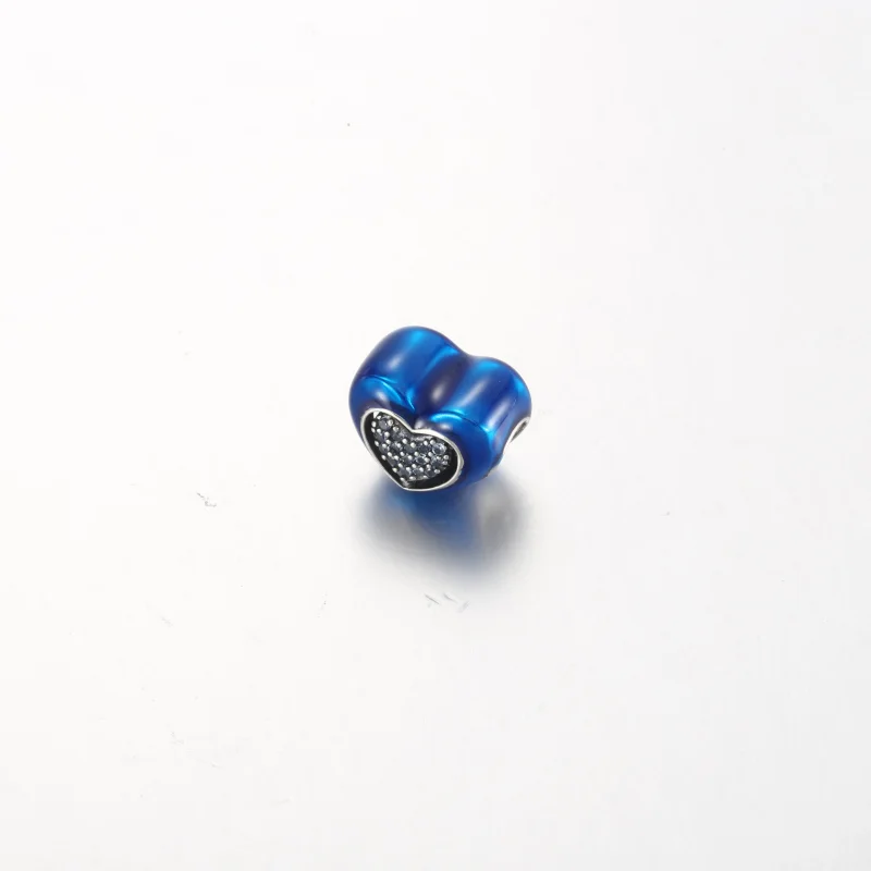 (bilde for) Pandora Blått Snurrende Hjerte Charm - 792750C01 - Vis 2