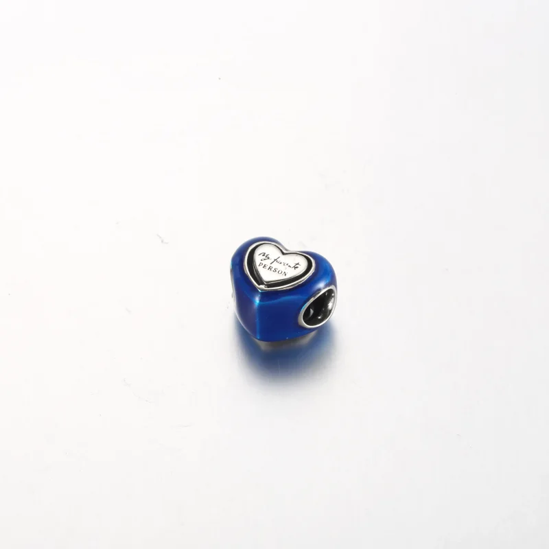 (bilde for) Pandora Blått Snurrende Hjerte Charm - 792750C01 - Vis 4