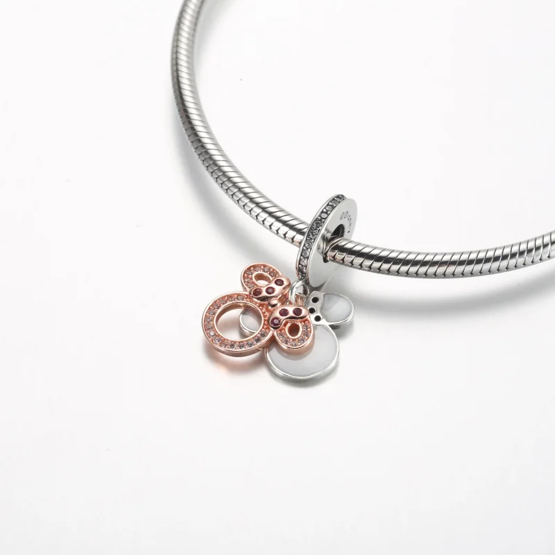 (bilde for) Pandora Disney Minni Mus Silhuett Dobbel Hengende Charm - 782615C01 - Vis 4