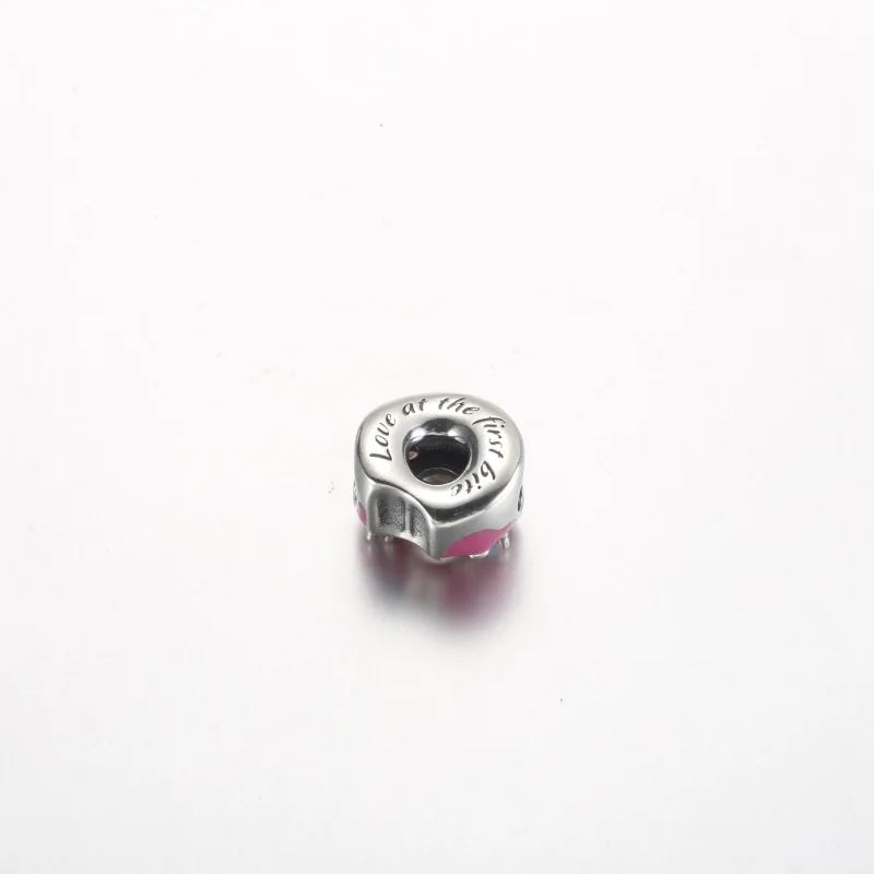 (bilde for) Pandora Donut sterling silver charm with aurora borelalis cubic zirconia, clear - Vis 4