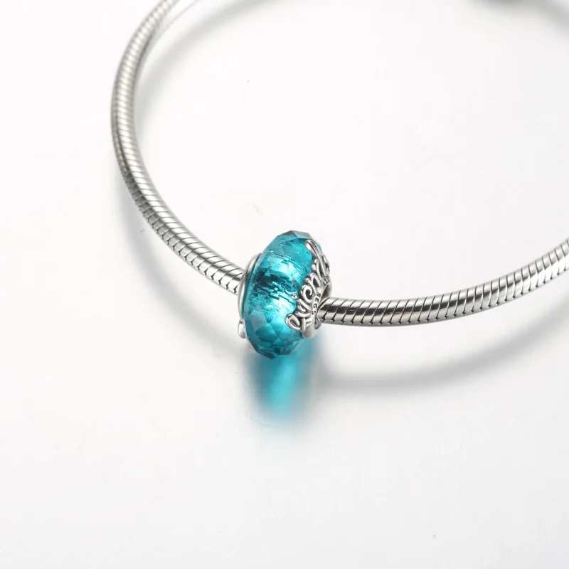 (bilde for) Pandora Fasettslipt Muranoglass Vennskap Charm - 792762C01 - Vis 4