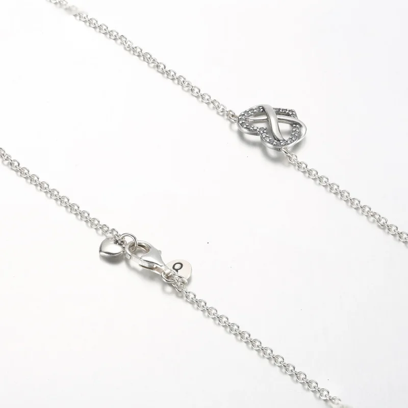 (bilde for) Pandora Funklende Evighetshjerte Collierhalskjede - 392666C01-50 - Vis 5