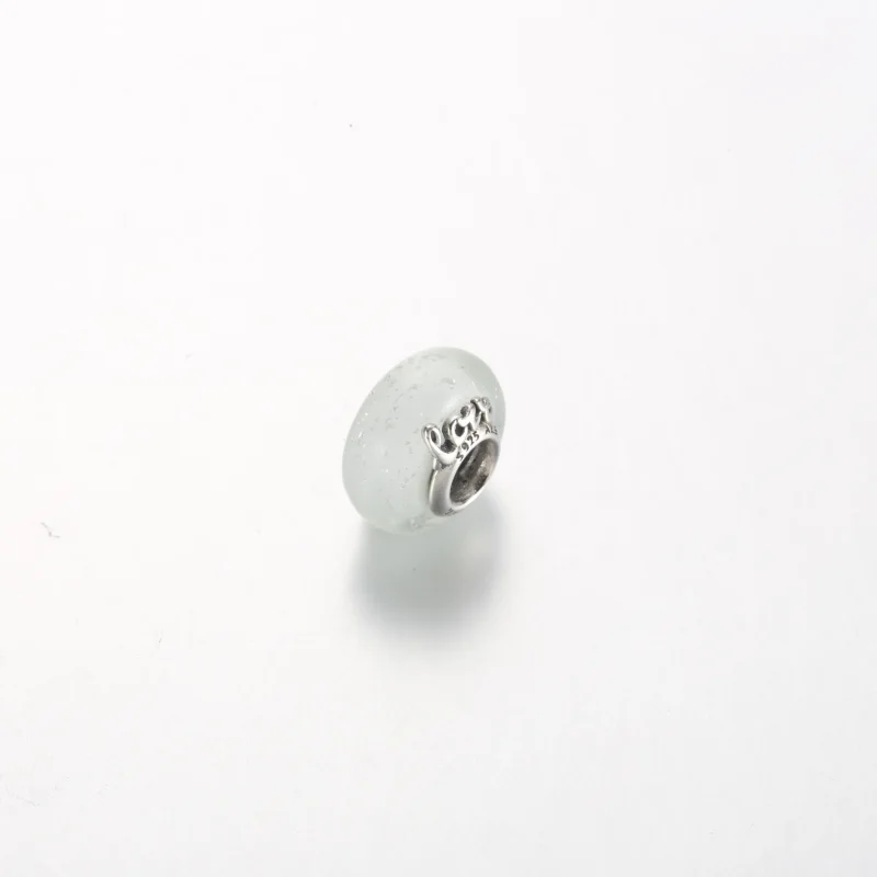 (bilde for) Pandora Glitrende Hvitt Muranoglass Mor og Kjærlighet Charm - 792655C00 - Vis 2