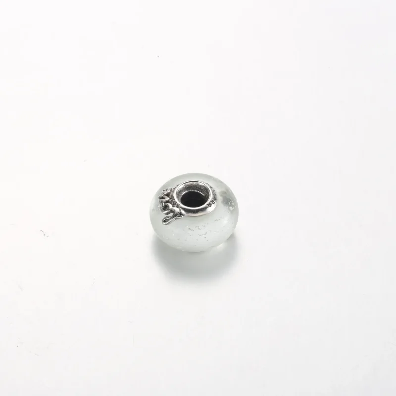(bilde for) Pandora Glitrende Hvitt Muranoglass Mor og Kjærlighet Charm - 792655C00 - Vis 3