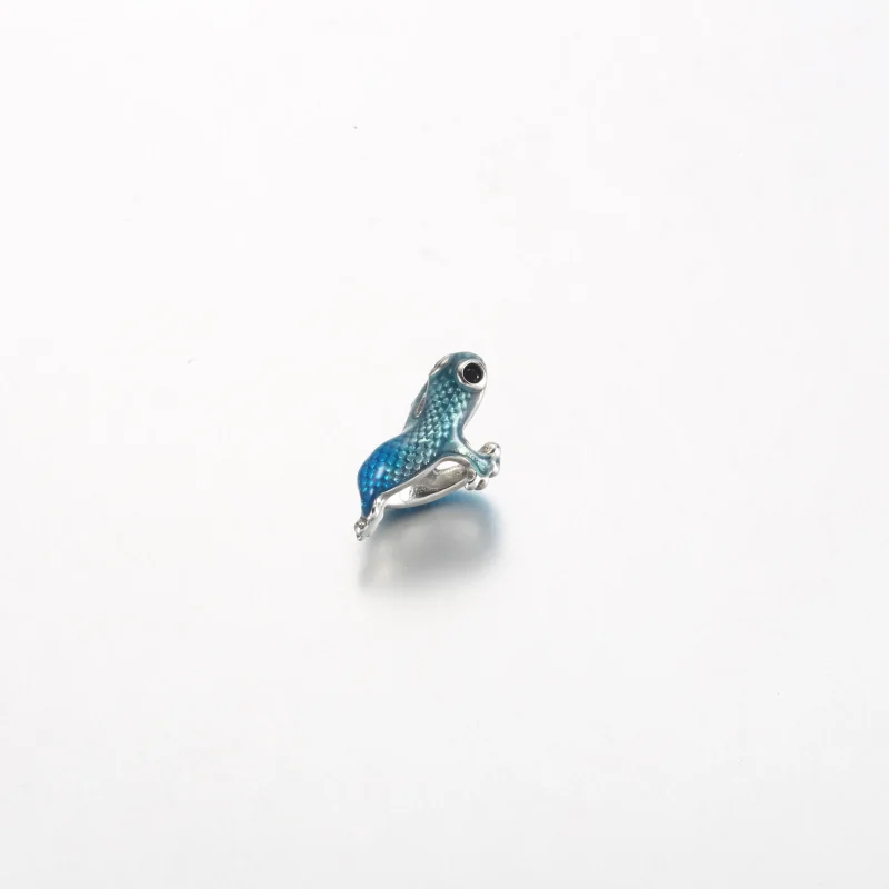 (bilde for) Pandora Metallisk Blå Gekko Charm - 792701C01 - Vis 3
