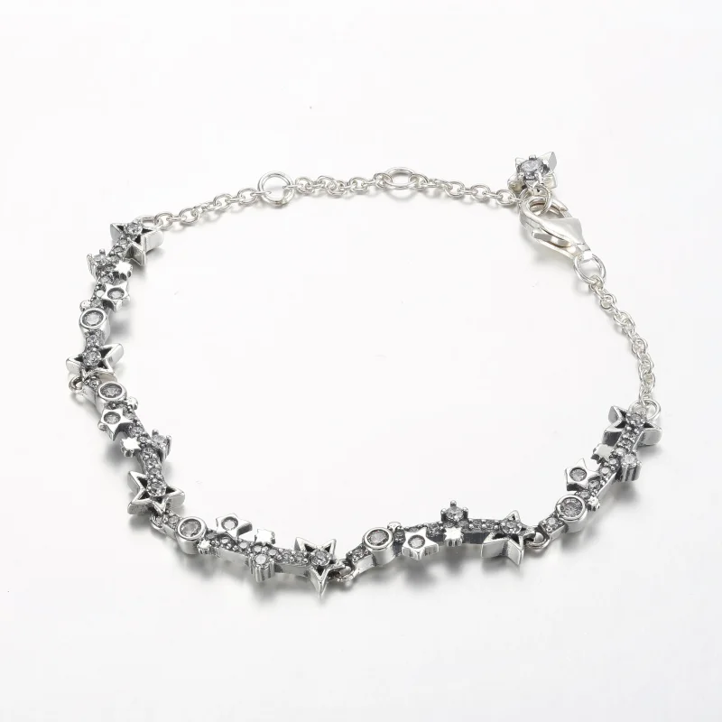 (bilde for) Pandora Milky way sterling silver bracelet with clear cubic zirconia - 592425C01 - Vis 2