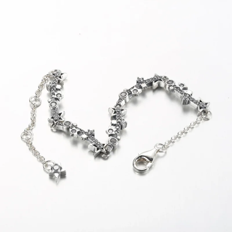 (bilde for) Pandora Milky way sterling silver bracelet with clear cubic zirconia - 592425C01 - Vis 5