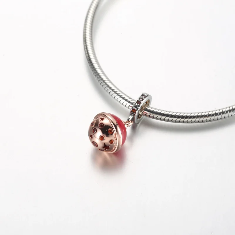 (bilde for) Pandora Planeten Mars Murano Hengende Charm - 782433C01 - Vis 4