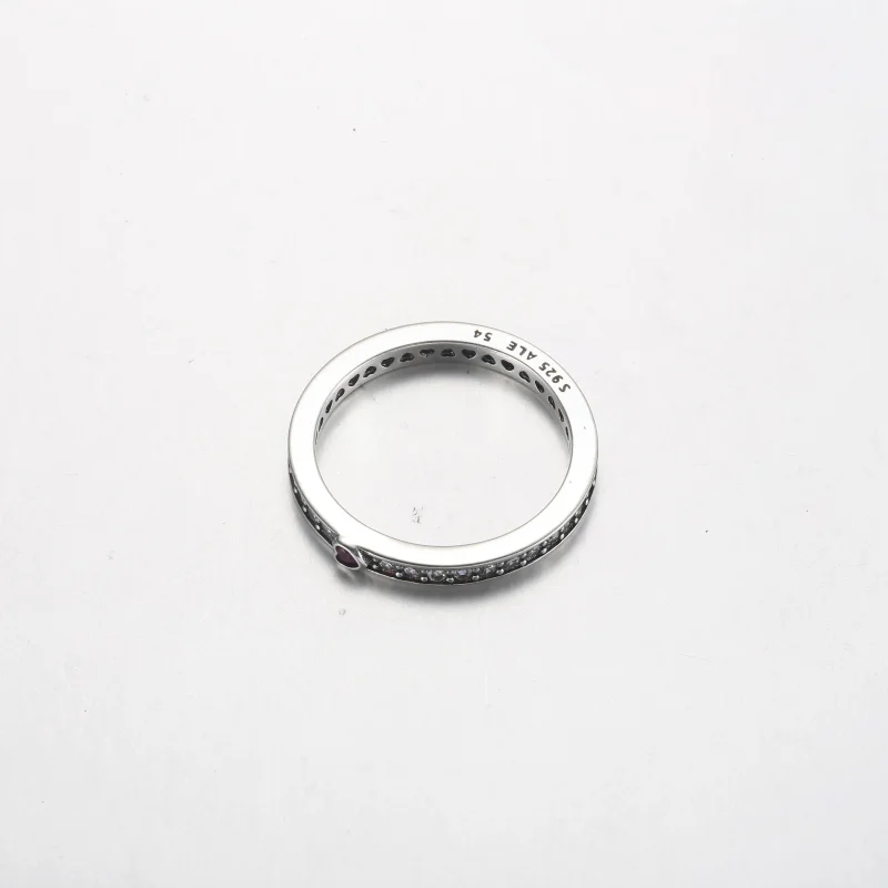 (bilde for) Pandora Ring i sterlingsølv med røde og klare cubic zirconia - 192601C01 - Vis 3