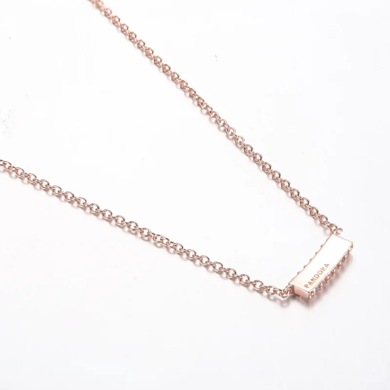 (bilde for) Pandora Timeless Pavé Dobbel Rad Collierhalskjede - 382621C01-45 - Vis 3