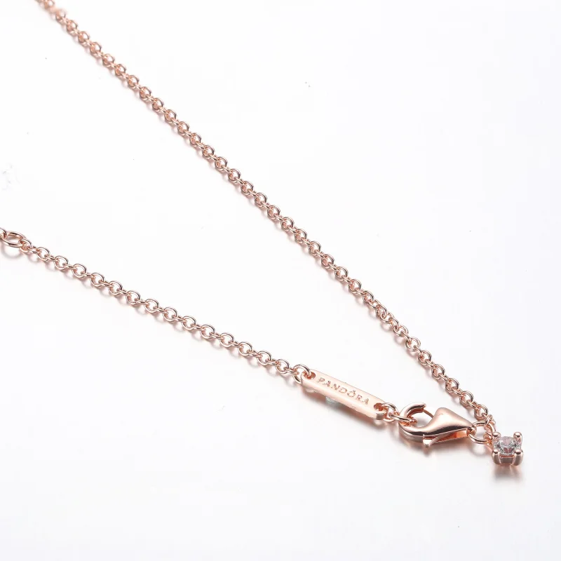 (bilde for) Pandora Timeless Pavé Dobbel Rad Collierhalskjede - 382621C01-45 - Vis 4