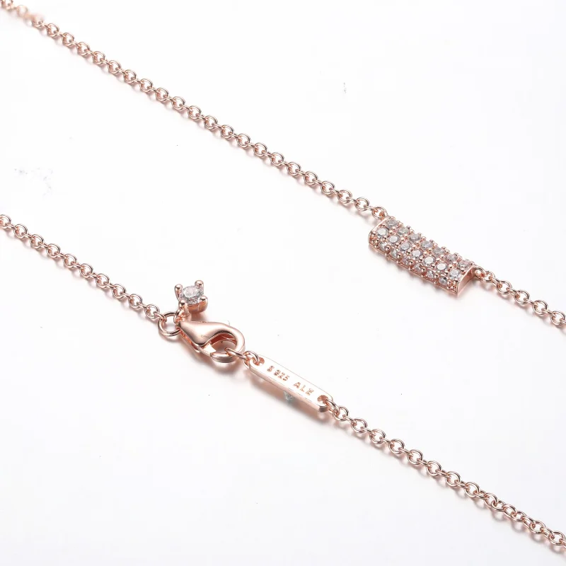 (bilde for) Pandora Timeless Pavé Dobbel Rad Collierhalskjede - 382621C01-45 - Vis 5