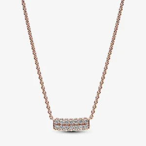 (bilde for) Pandora Timeless Pavé Dobbel Rad Collierhalskjede - 382621C01-45