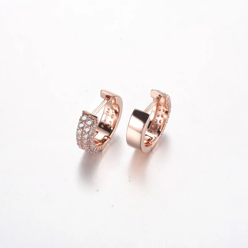 (bilde for) Pandora Timeless Pavé Dobbel Rad Øreringer - 282622C01 - Vis 3