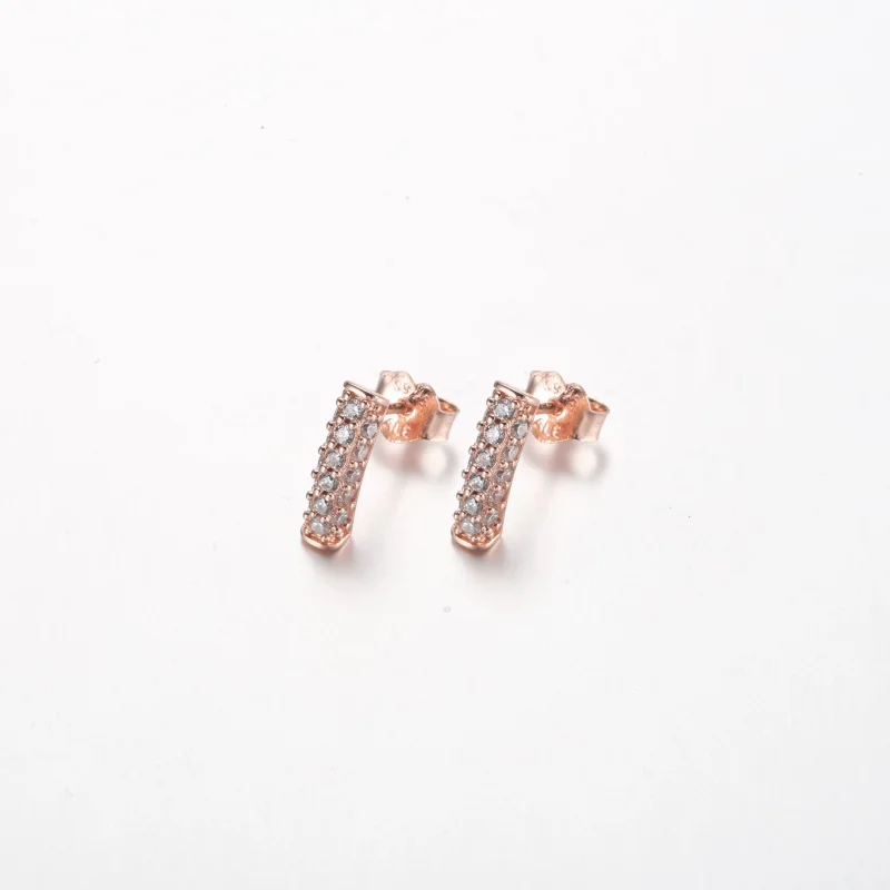 (bilde for) Pandora Timeless Pavé Enkelt Rad Stolpe Øredobber - 262626C01 - Vis 2