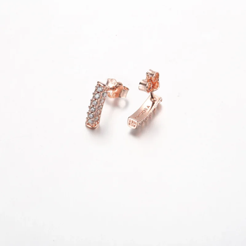 (bilde for) Pandora Timeless Pavé Enkelt Rad Stolpe Øredobber - 262626C01 - Vis 4