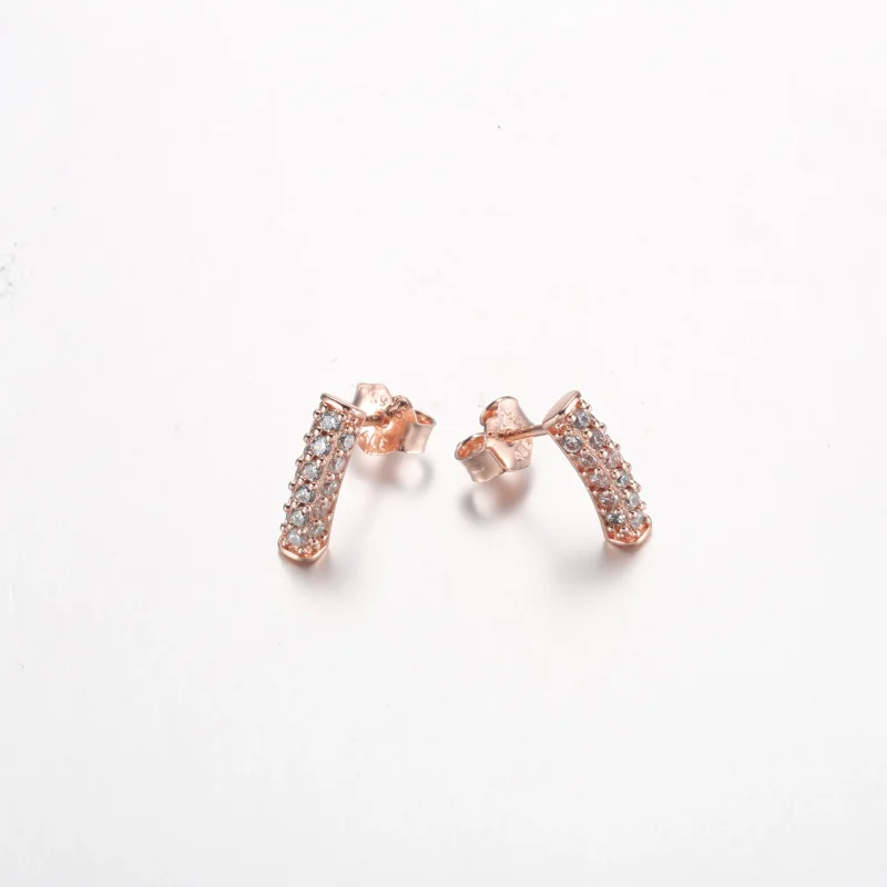 (bilde for) Pandora Timeless Pavé Enkelt Rad Stolpe Øredobber - 262626C01 - Vis 5