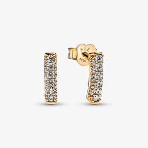 (bilde for) Pandora Timeless Pavé Enkelt Rad Stolpe Øredobber - 262626C01