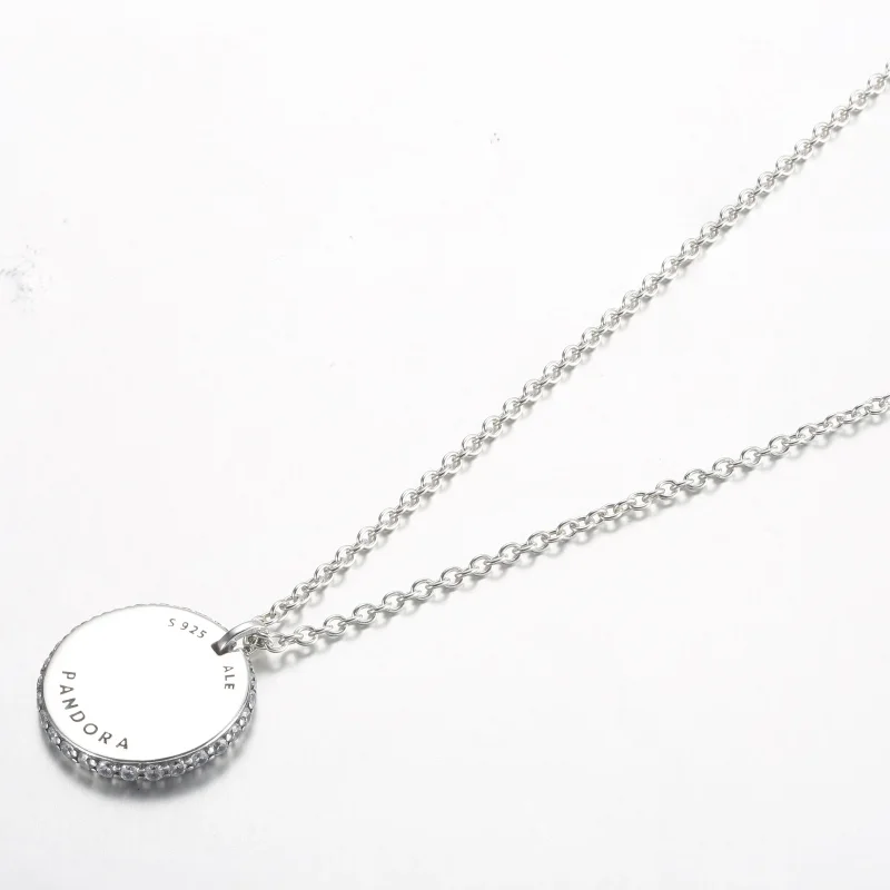 (bilde for) Pandora Timeless Pavé Rundt Anheng Halskjede - 392632C01-45 - Vis 3