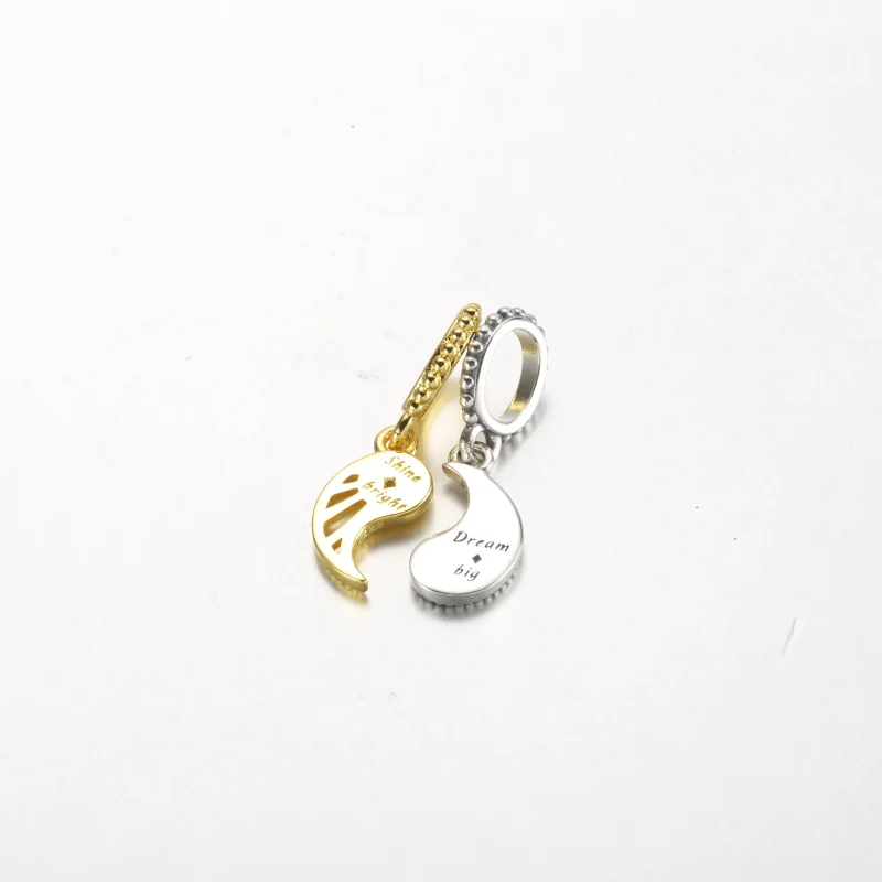 (bilde for) Pandora Tofarget Delbar Sol og Måne Hengende Charm - 762678C01 - Vis 3