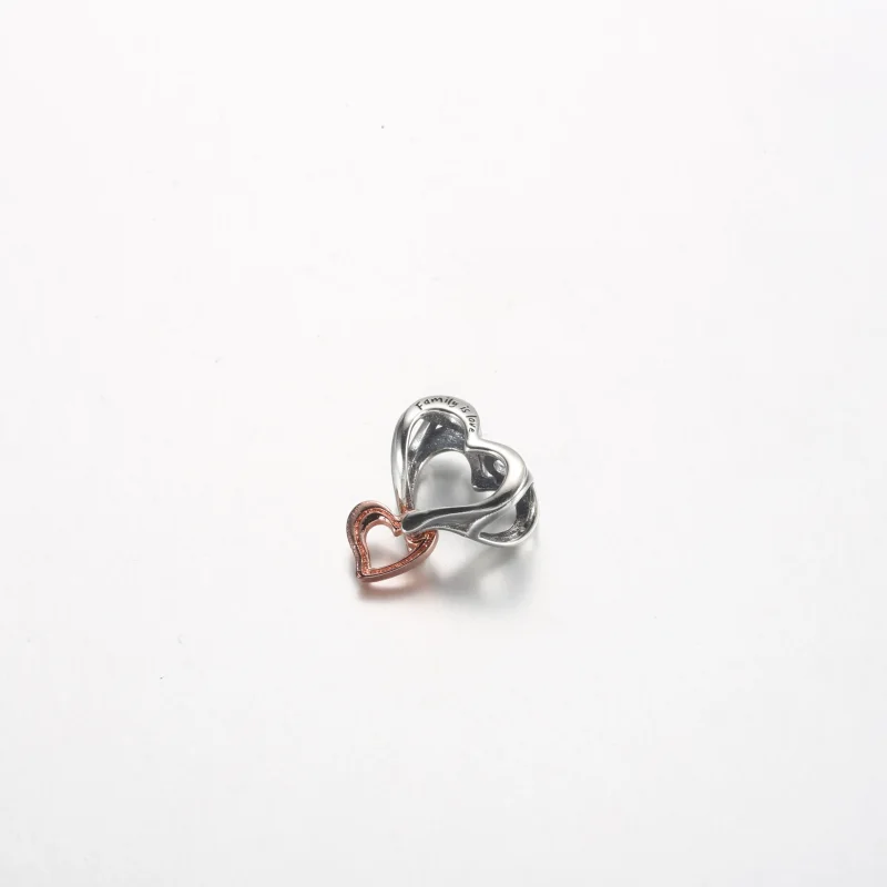 (bilde for) Pandora Tofarget Åpent Evighetshjerte Charm - 782642C00 - Vis 2