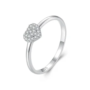 Hjerteformet ring i Pandora-stil (ett sertifikat) - MSR038 (bilde for) Hjerteformet ring i Pandora-stil (ett sertifikat) - MSR038
