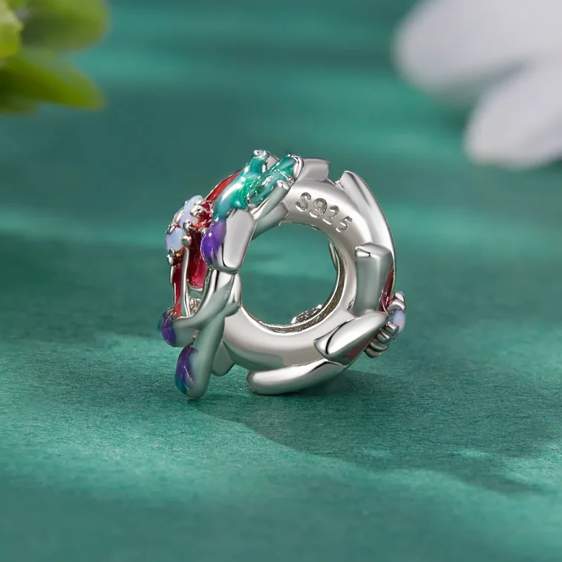 (bilde for) Pandora stil blomster og fugler sjarm - BSC787 - Vis 3