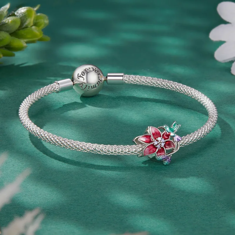 (bilde for) Pandora stil blomster og fugler sjarm - BSC787 - Vis 5