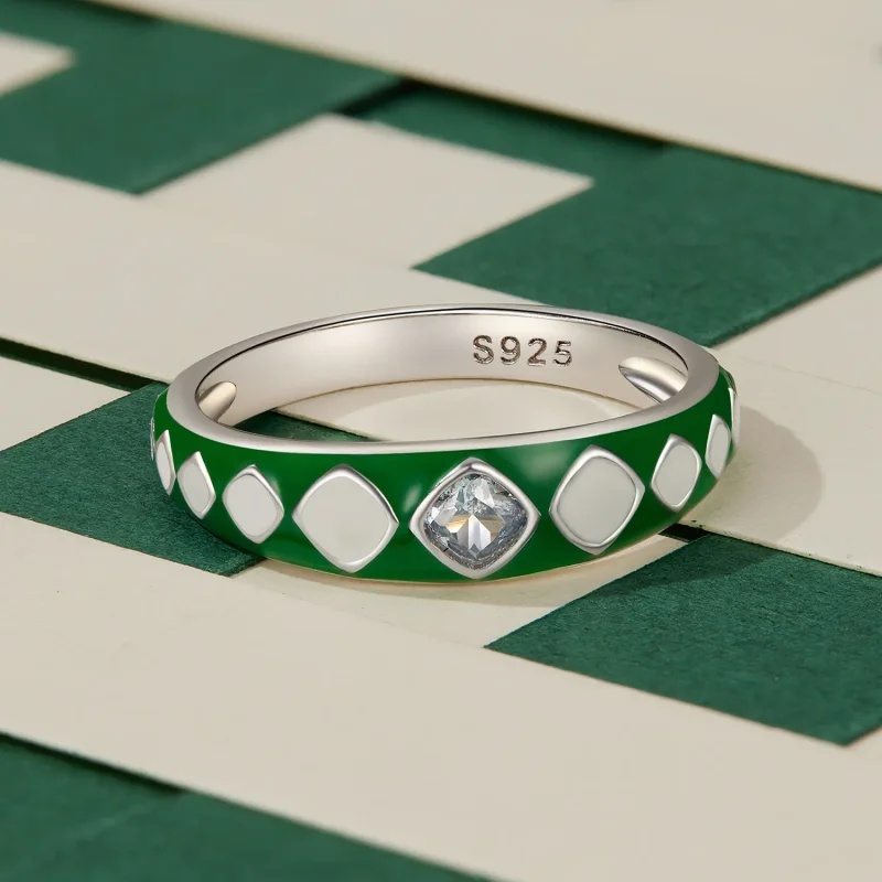 (bilde for) Pandora-stil diamantmønsterring - SCR942 - Vis 3