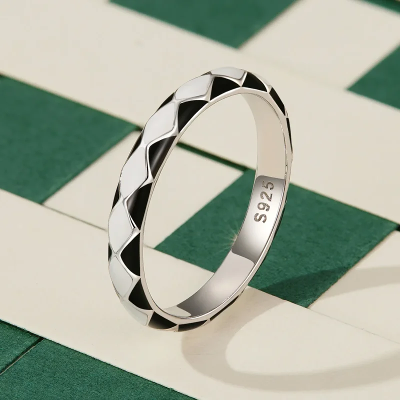 (bilde for) Pandora-stil diamantmønsterring - SCR943 - Vis 2