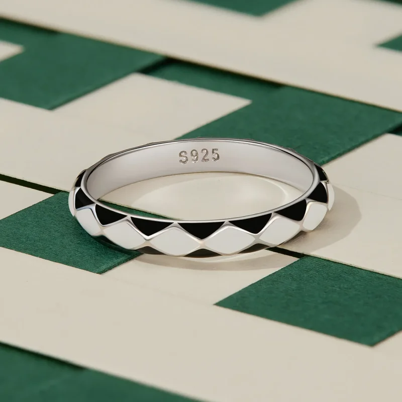 (bilde for) Pandora-stil diamantmønsterring - SCR943 - Vis 3
