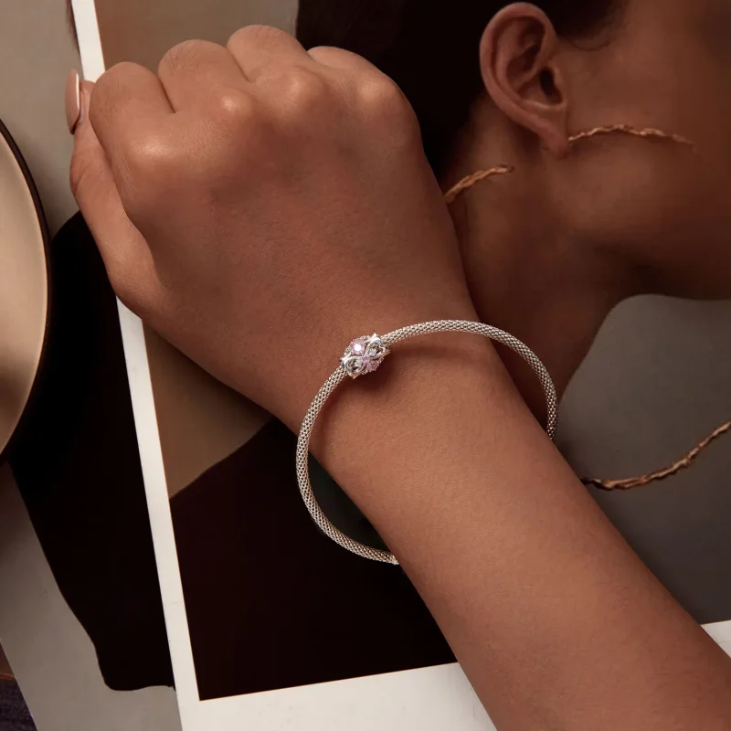 (bilde for) Pandora stil hjerteform liten midje sjarm - BSC924 - Vis 6