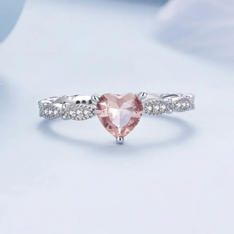 (bilde for) Pandora-stil hjerteformet kameleonring - BSR479 - Vis 4