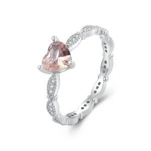 (bilde for) Pandora-stil hjerteformet kameleonring - BSR479