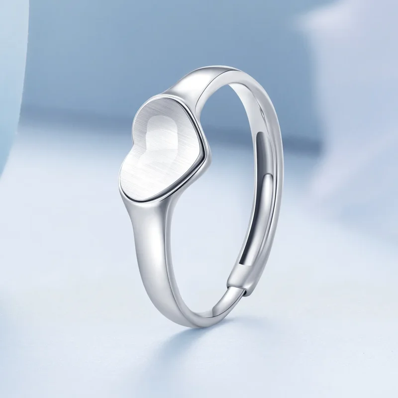 (bilde for) Pandora-stil hjerteformet reflekterende ring - BSR434 - Vis 2