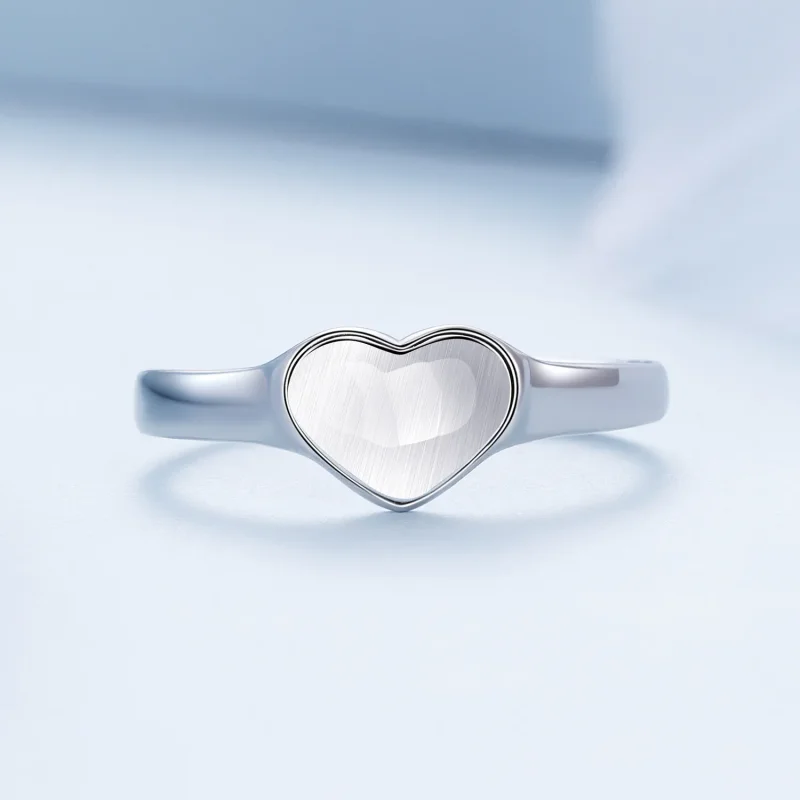 (bilde for) Pandora-stil hjerteformet reflekterende ring - BSR434 - Vis 3