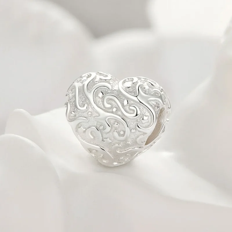 (bilde for) Pandora-stil hjerteformet sjarm - SCC2618 - Vis 2