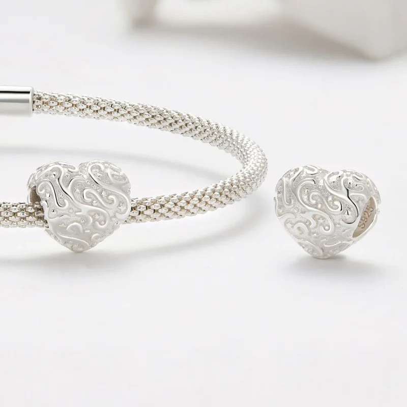 (bilde for) Pandora-stil hjerteformet sjarm - SCC2618 - Vis 4