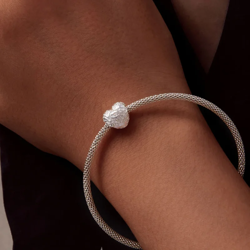 (bilde for) Pandora-stil hjerteformet sjarm - SCC2618 - Vis 7