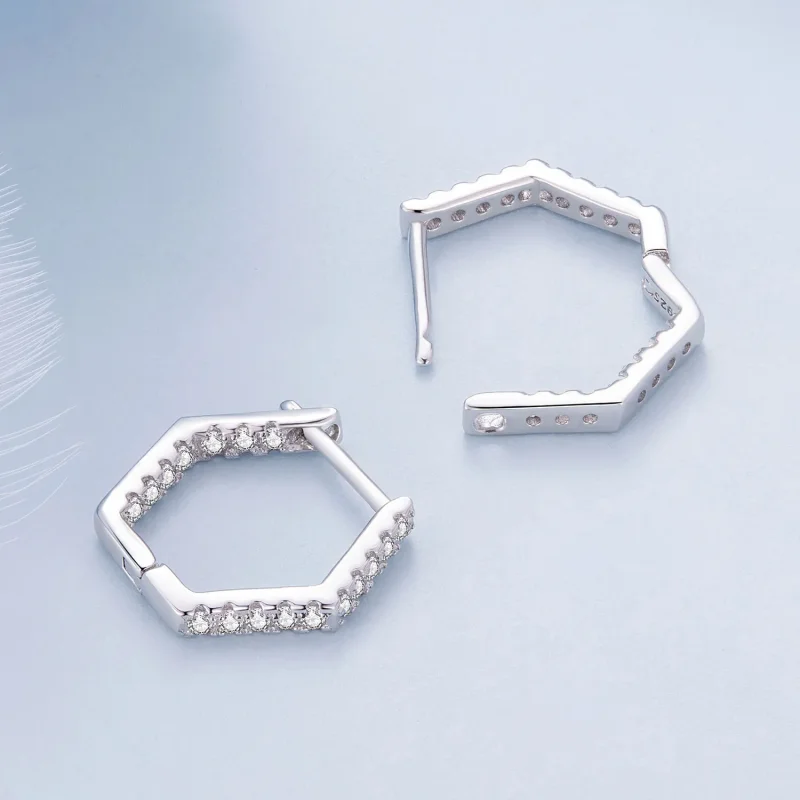 (bilde for) Pandora-stil sekssidige ringøredobber - BSE917 - Vis 4