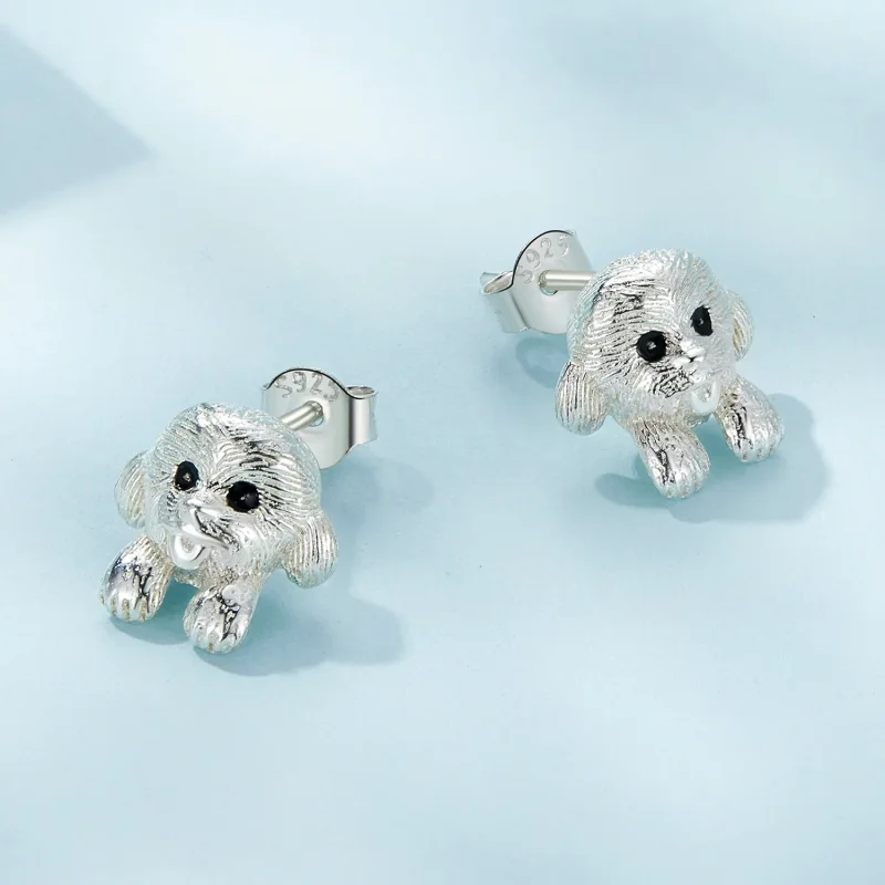 (bilde for) Pandora-stil teddy øredobber - SCE1631 - Vis 3
